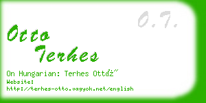 otto terhes business card